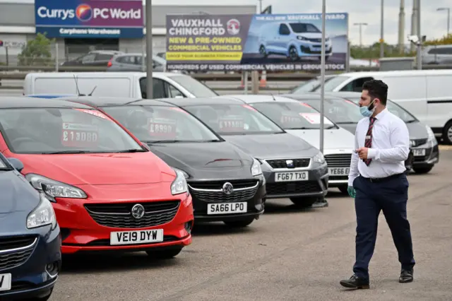 A Vauxhall dealership in north London