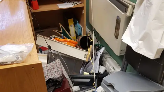 Ransacked office