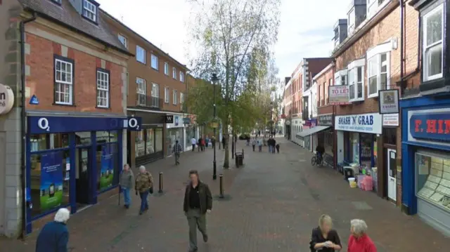 The centre of Bromsgrove