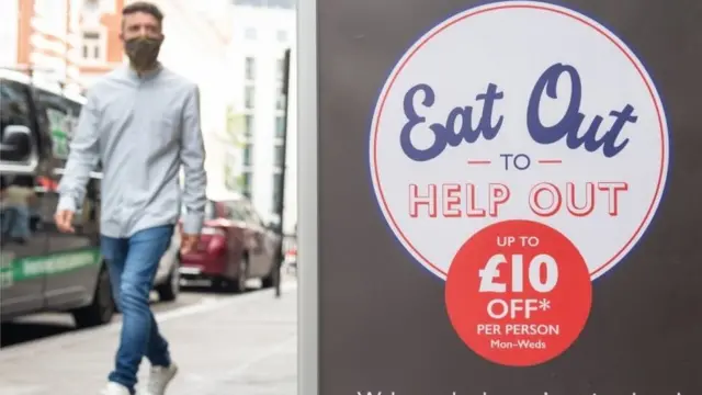 An Eat Out to Help Out sign