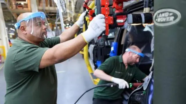 Workers at JLR