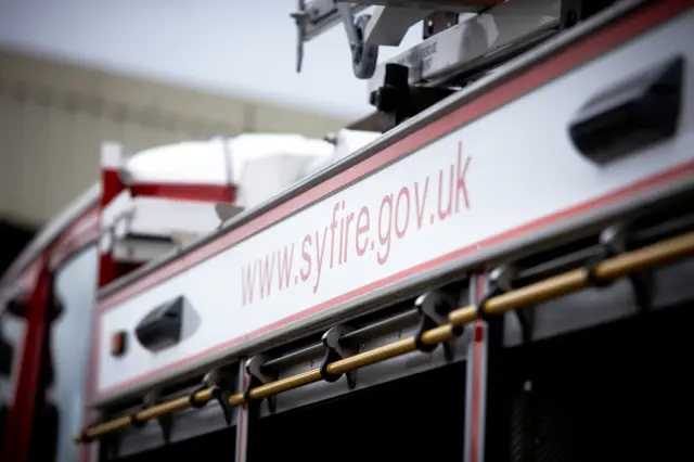 South Yorkshire Fire and Rescue fire engine