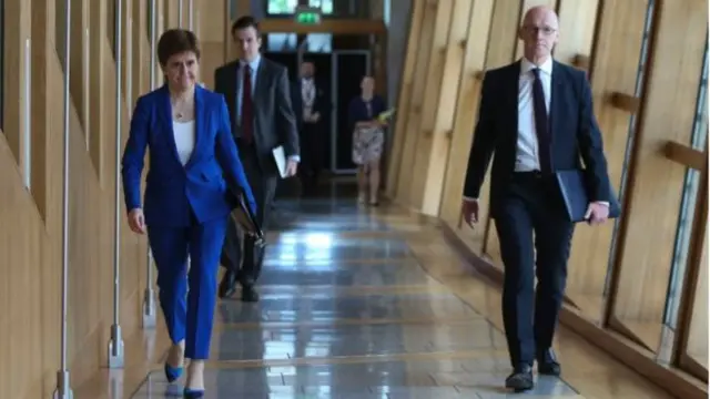 Nicola Sturgeon and John Swinney