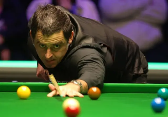 Ronnie O'Sullivan during day nine of the 2019 Betway UK Championship at the York Barbican