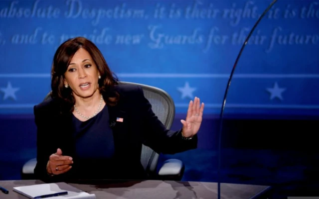 Senator Kamala Harris reminded Mike Pence several times not to interrupt her while she was speaking