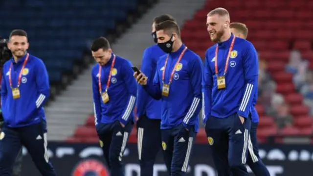 Scotland squad ahead of kick-off