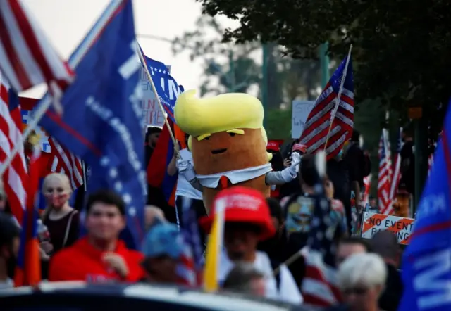 Trump supporters, including members of the right-wing Proud Boys, rallied outside the Utah venue