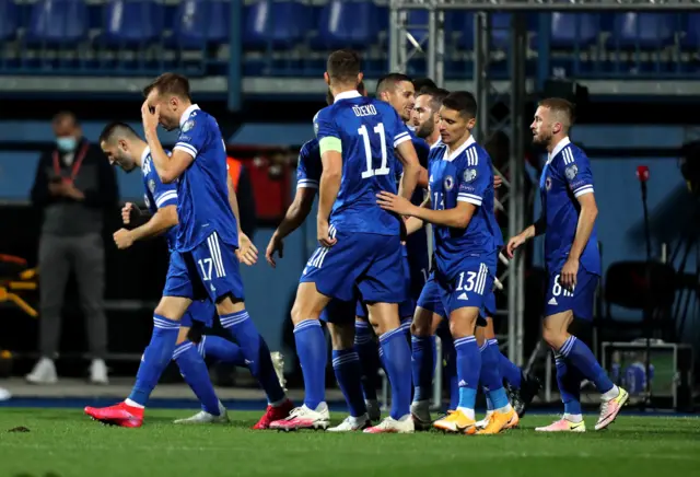 Bosnia celebrate