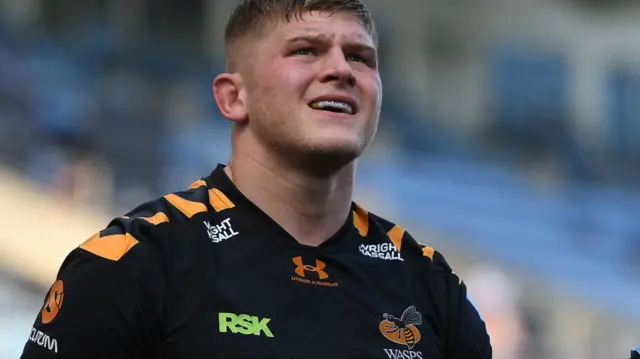 Jack Willis in action for Wasps