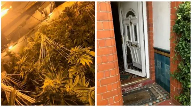 Drugs and broken door