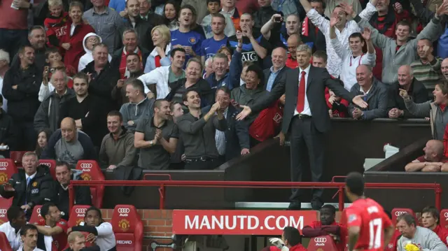 Arsene Wenger at Old Trafford