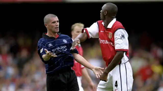 Roy Keane and Patrick Vieira