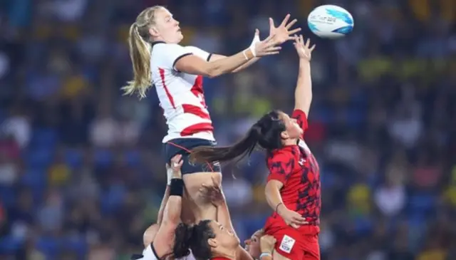 Alex Matthews in a line-out