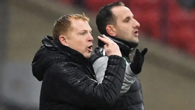 Neil Lennon and John Kennedy