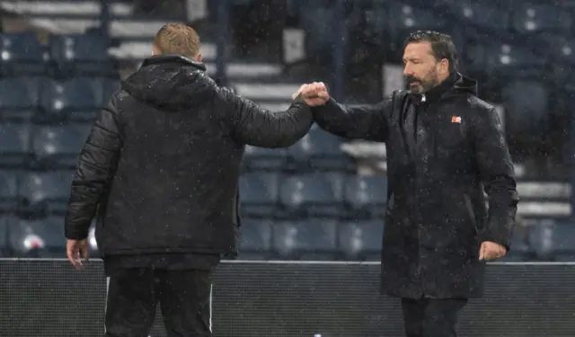 Neil Lennon and Derek McInnes