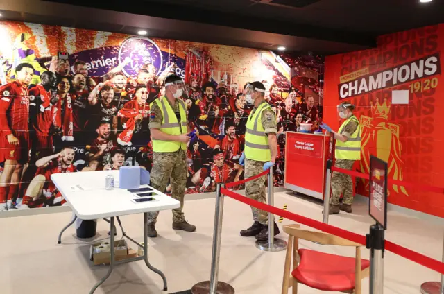 A test centre at Anfield