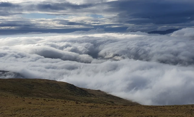 Top of the fog seen from Helvellyn