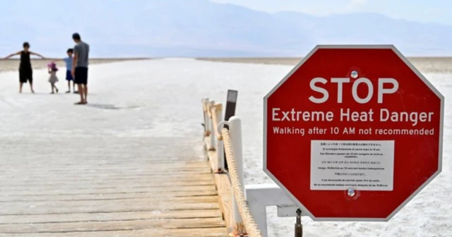 Extreme heat warning in Death Valley