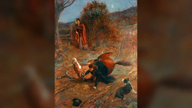 The First Meeting of Jane Eyre and Mr Rochester by Thomas Davidson
