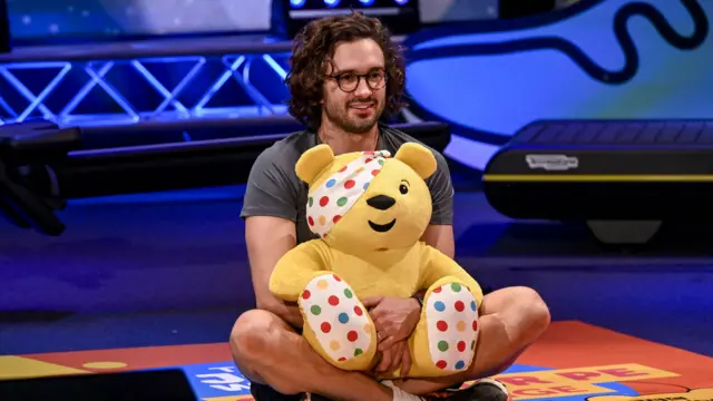 Joe Wicks and Pudsey