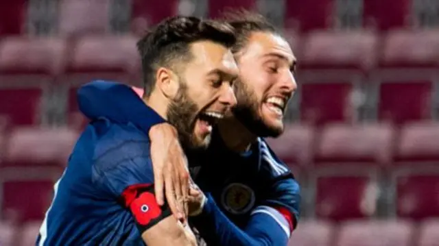 Scotland's Connor McLennan celebrates