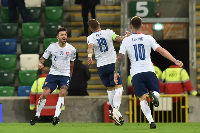 Slovakia score second goal of the night