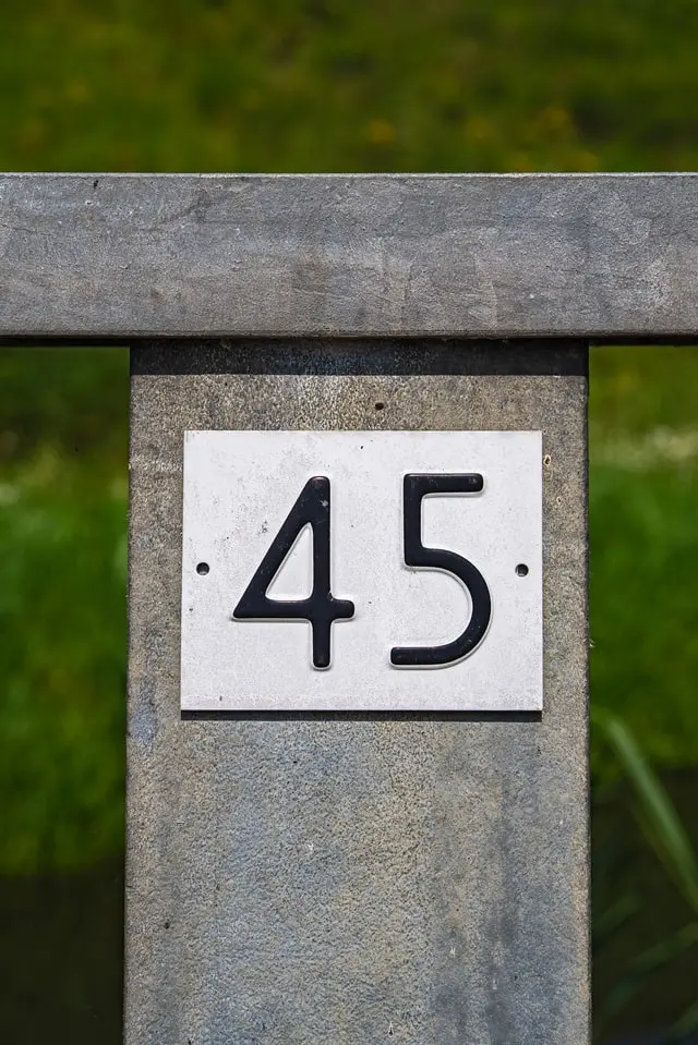 Number 45