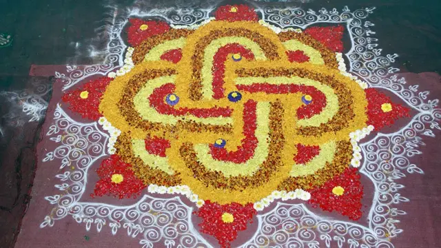 Rangoli decorations