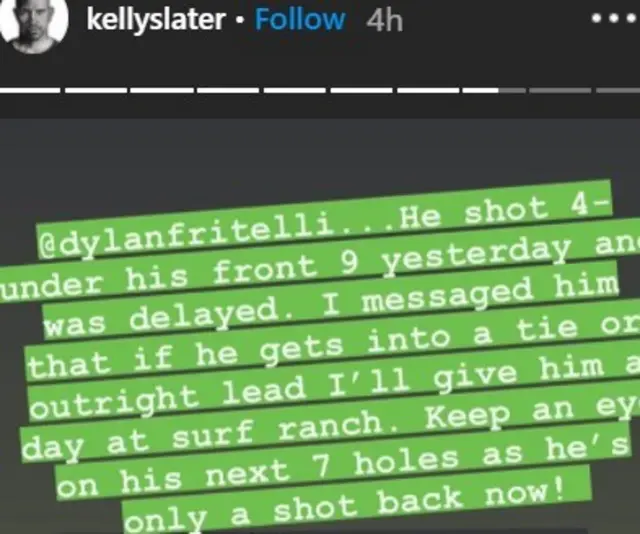 Kelly Slater Instagram