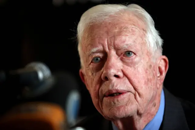 Jimmy Carter pictured in 2012