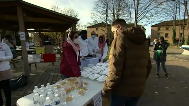 Stall with free meals