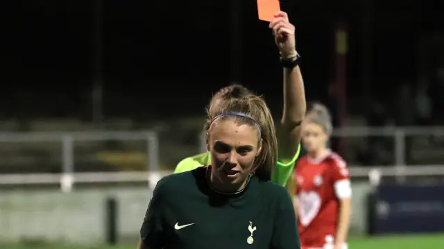 Rianna Dean sent off