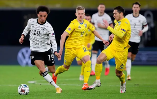 Leroy Sane in action for Germany