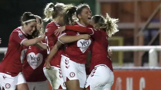 Bristol City celebrate