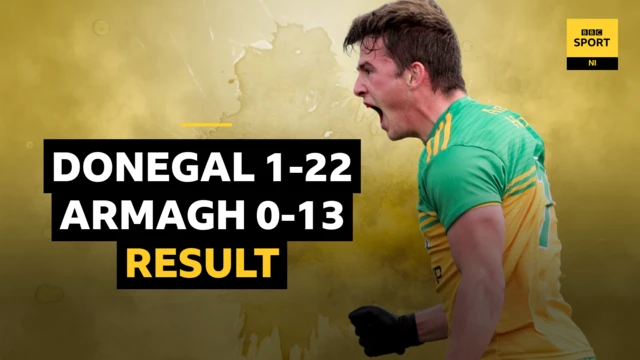 Result: Donegal 1-22 Armagh 0-13