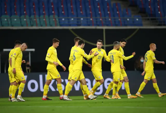 Ukraine open the scoring against Germany