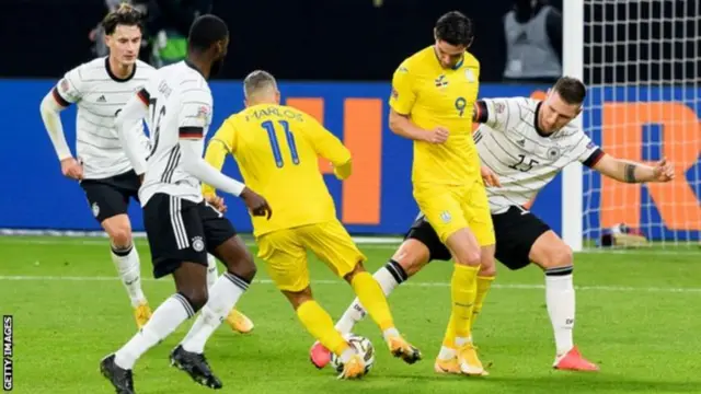 Ukraine face Germany in the Nations League