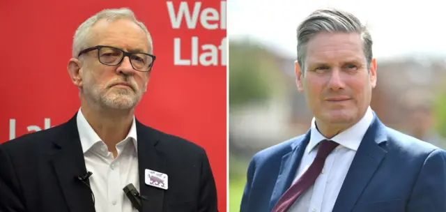 Jeremy Corbyn and Keir Starmer