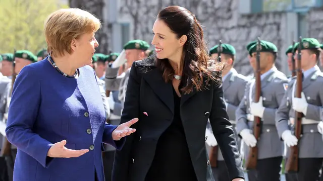 Angela Merkel and Jacinda Ardern