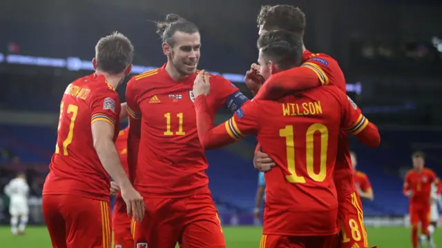 Wales celebrate