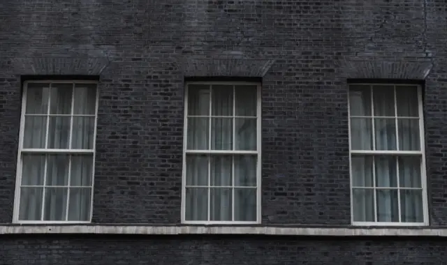 Windows of No 10 Downing Street