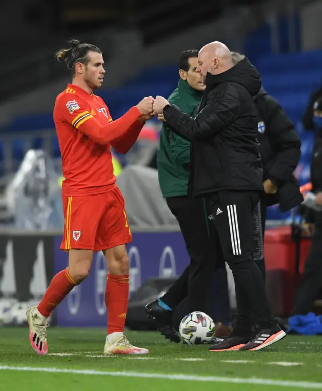 Gareth Bale and Robert Page