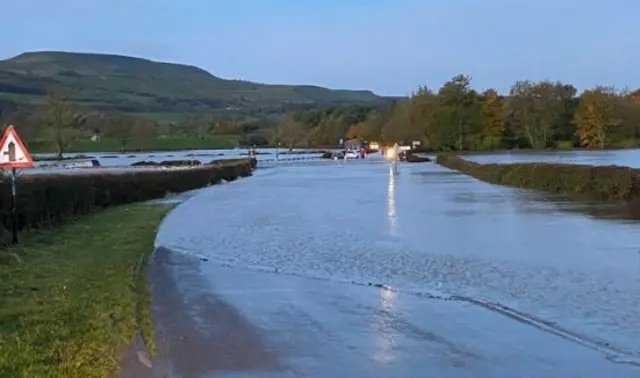 Flooded road