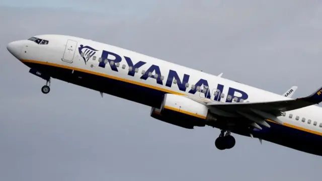 A Ryanair plane