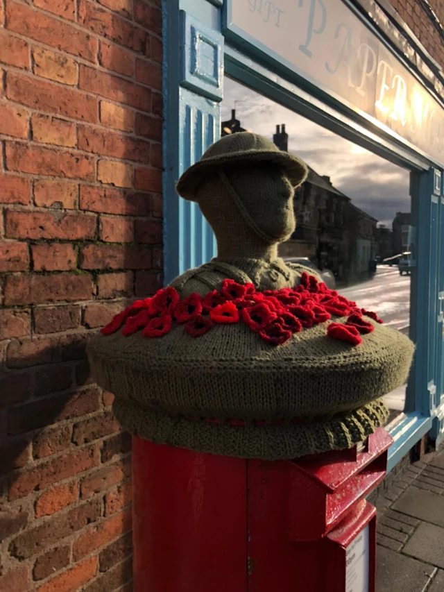 Syston knitted soldier