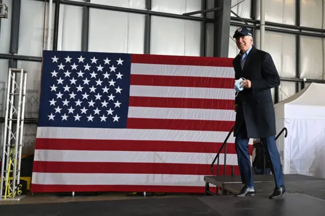 Joe Biden attends an event in Cleveland, Ohio