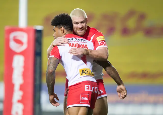 St Helens celebrate