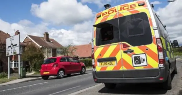 Speed camera van