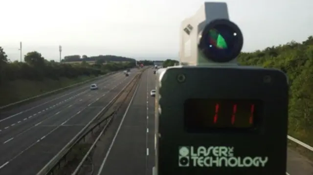 Speed camera on M6