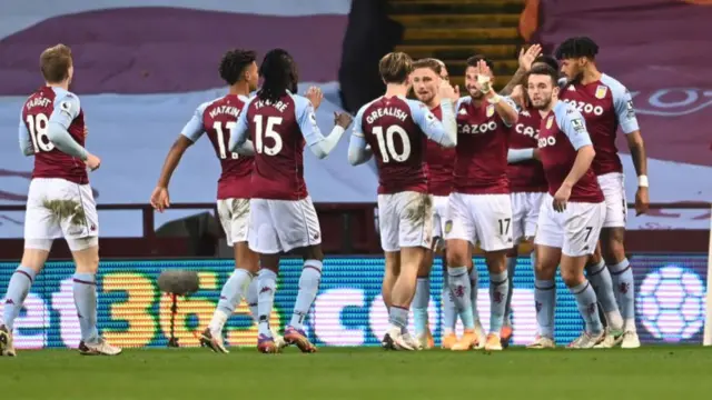 Aston Villa celebrate